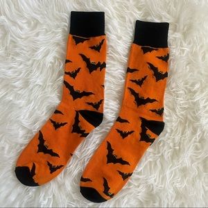 NWOT Halloween Bat Crew Socks